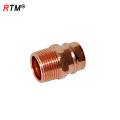 L 17 4 11 encaixe de tubulação de refrigeração de cobre acessórios de cobre vermelho reta acoplamento de tubulação de gás cotovelo